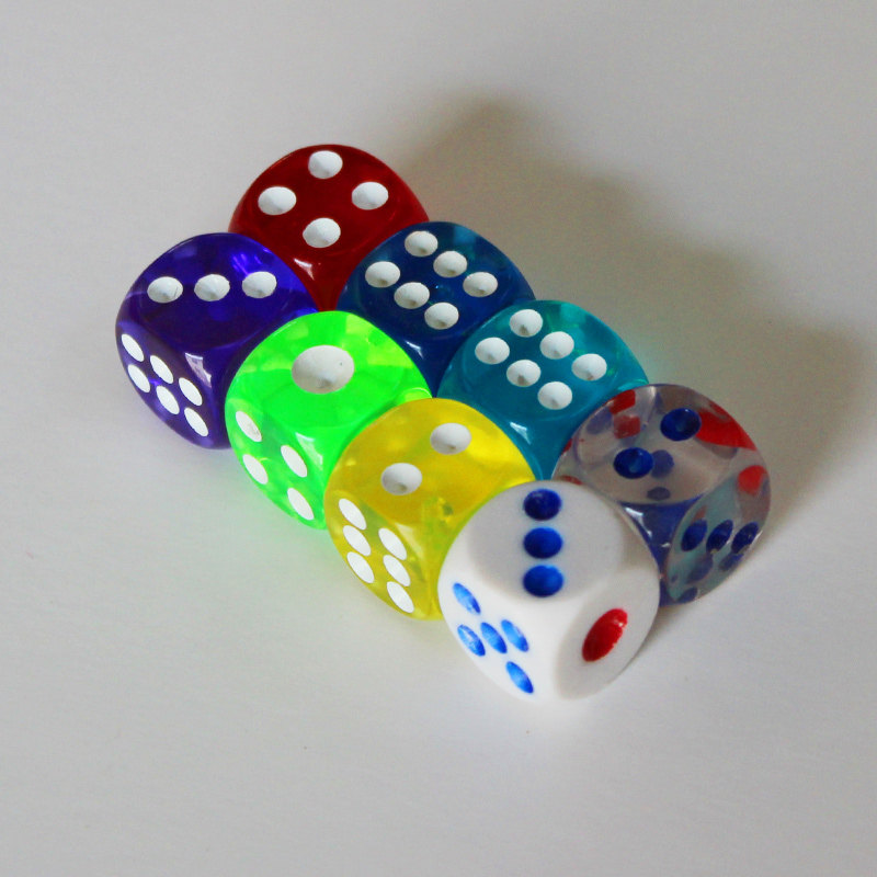 Sieve Dice Dice 14th Rounded Dice Digital Plastic Dice Nightclub Bar KTV Entertainment Supplies