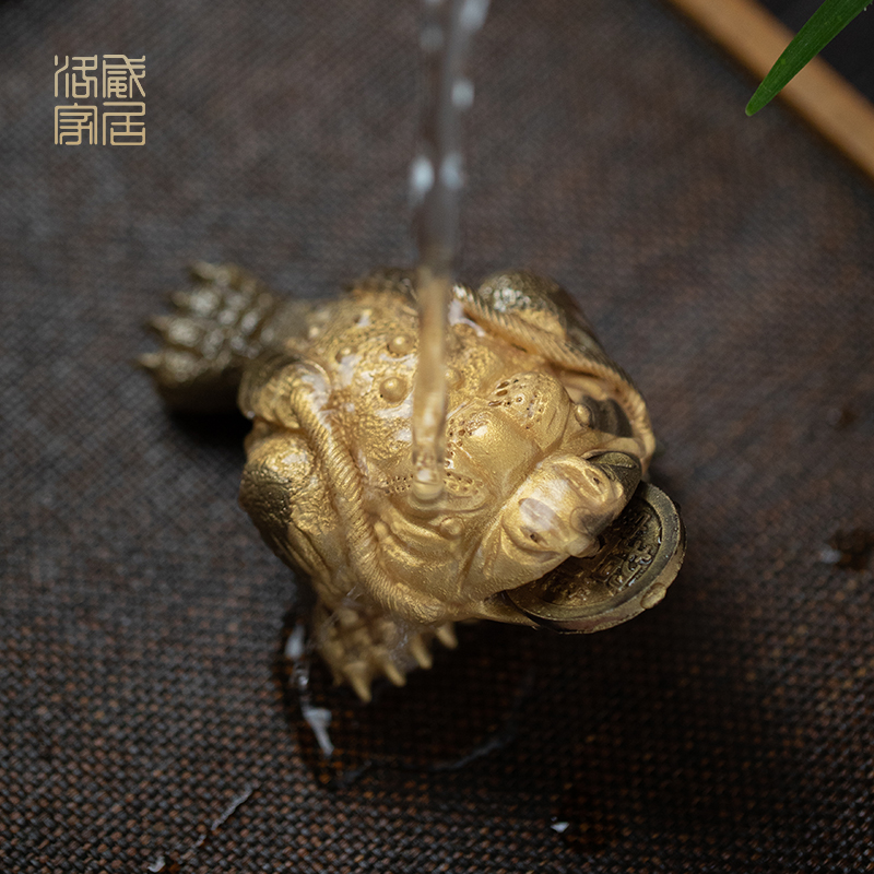 Purple sand tea pets can have three fine toad tea furnishing articles boutique creative accessories tea table color pet toad