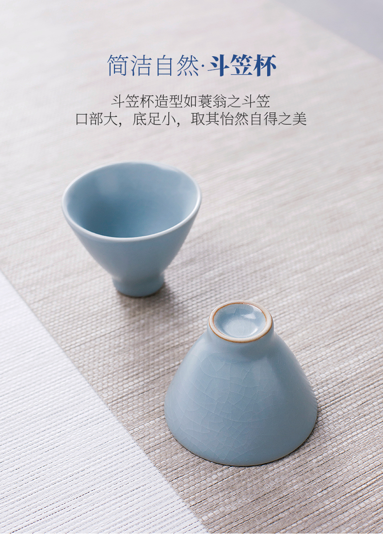 Blower, small jingdezhen ceramic cups hat to cup your up slicing kunfu tea cup meditation cup your porcelain sample tea cup