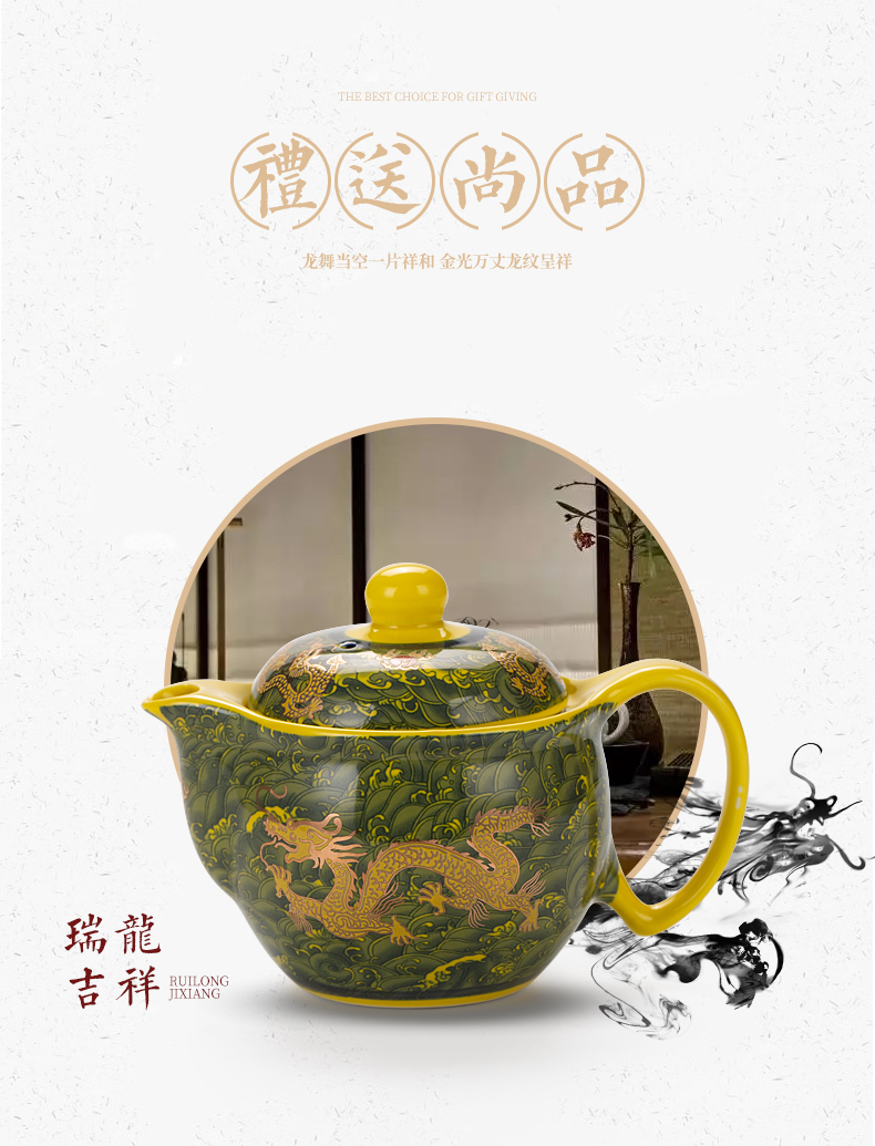 The ceramic teapot double anti hot filter single pot of domestic cup ultimately responds kung fu tea mercifully tea kettle