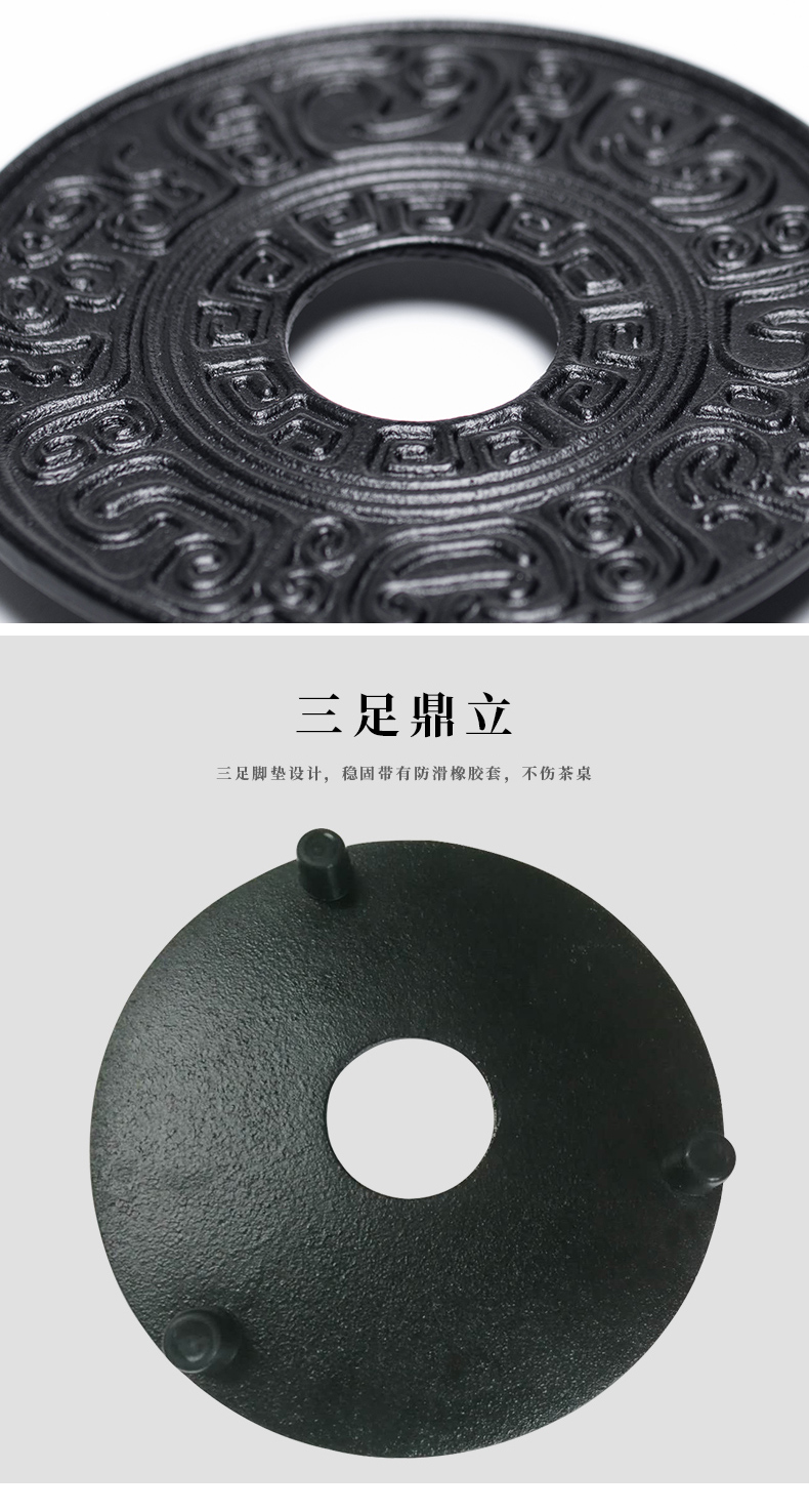 And tea accessories manually cast iron with Japanese tea taking zero iron pot insulation pot holder base household pot pad