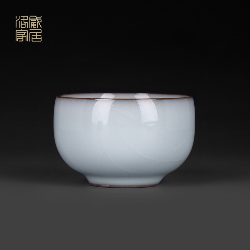 Jingdezhen guanyao kung fu tea cups, ceramic sample tea cup high - end single tea master cup small single CPU