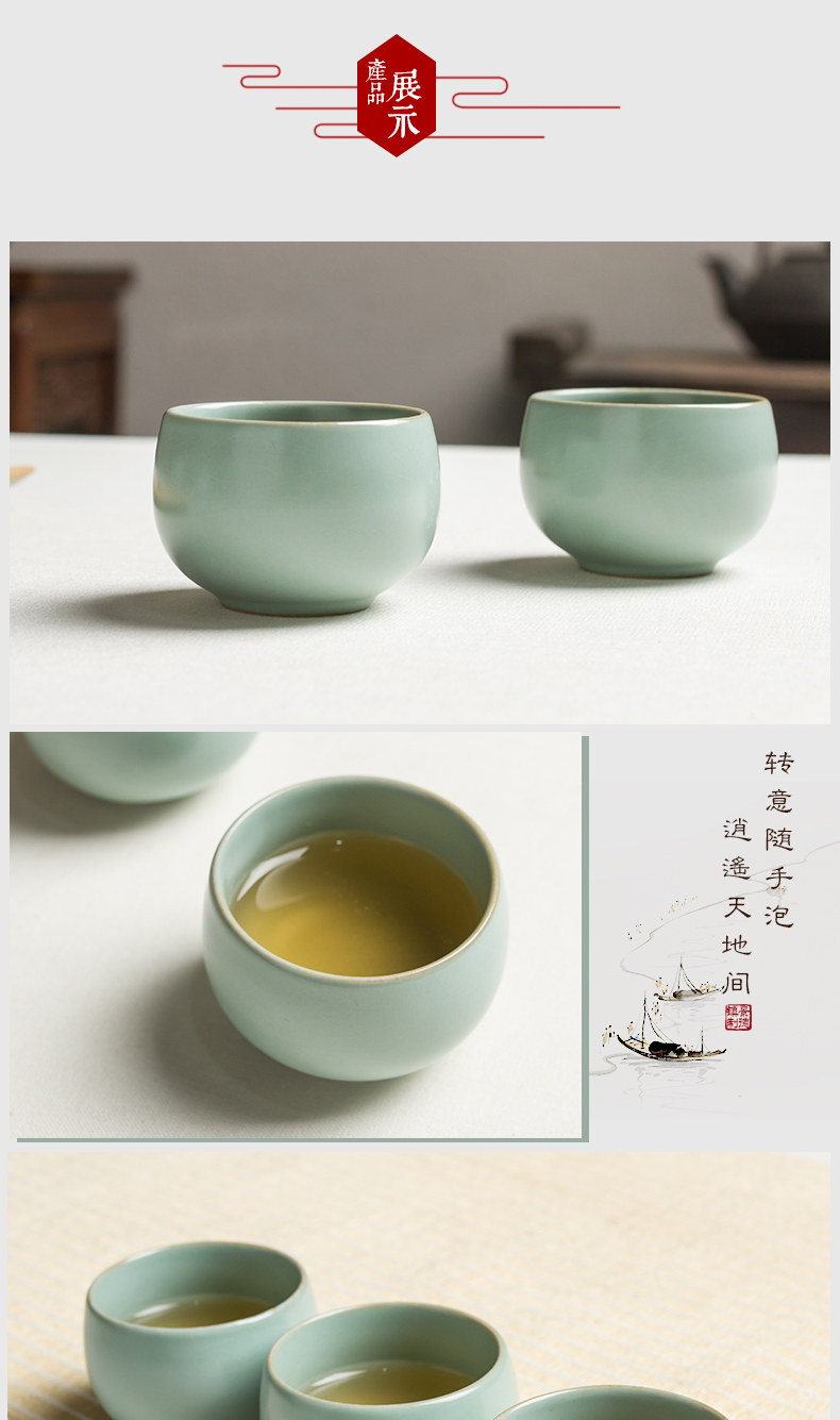 Luo wei ru up market metrix who open the slice cup cup sample tea cup your porcelain tea pu - erh tea kungfu tea cup large individual single CPU