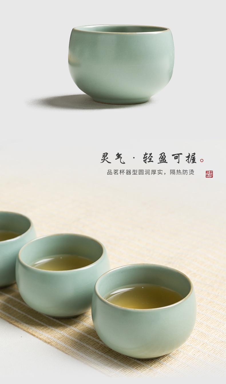 Luo wei ru up market metrix who open the slice cup cup sample tea cup your porcelain tea pu - erh tea kungfu tea cup large individual single CPU