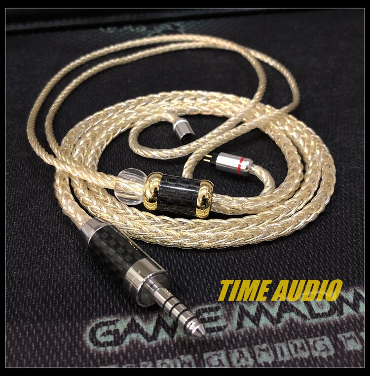 Sparkling 8 core gold and silver palladium pure silver plated gold mixed hanging z1r ie900 Sun god 1964 headphone upgrade line