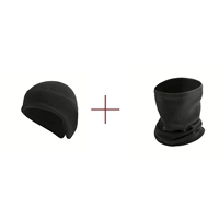 Черный комплект, шапка, шарф, с печатью вашего логотипа, защита для ушей