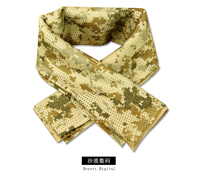 Chiến tranh wolf đa chức năng ngụy trang chiến thuật khăn lực lượng đặc biệt vuông nhỏ khăn ngoài trời thoáng khí cát ngụy trang lưới khăn khăn phượt cao cấp