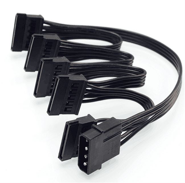 Large 4pin IDE to SATA one point five hard disk interface power cable one drag five SATA cable transfer cable