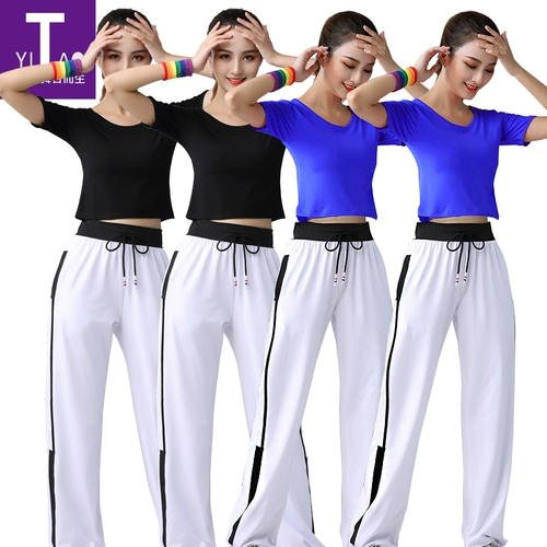 艺涛 Комплект, футболка для пожилых людей, спортивный костюм для спортзала, короткий рукав, для среднего возраста