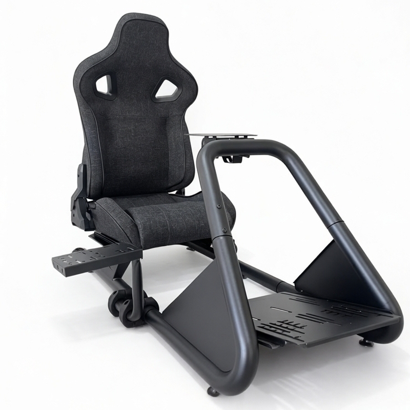 Racing Simulator Stand Seat Set Game Steering Wheel Stand High Torque with Manual Transmission Handbrake Magic Claw R5R9
