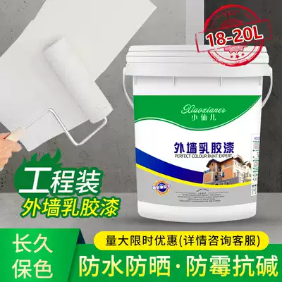 External Wall latex paint outdoor waterproof sunscreen paint household paint self-brushing White durable color wall paint VAT