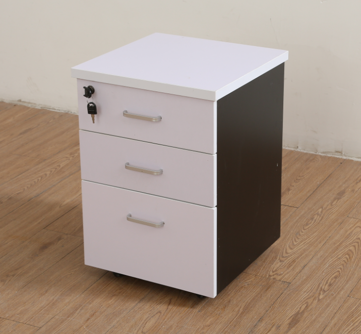 Office furniture movable cabinet mobile wooden file cabinet with lock drawer storage cabinet low cabinet table side cabinet