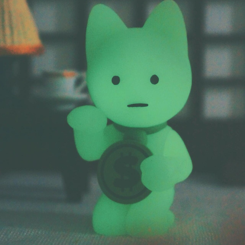 Smiski Corner King Hidden Secret Series Fitness Weekend Birthday Bricklaying Work Bring in Wealth and Treasure Cat Candle