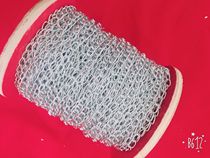 Small iron chain tag chain thin iron chain hanging chain iron chain iron ring chain billboard chain 50 meters