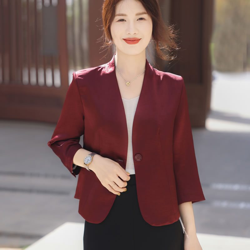 Acetate Short Shawl for Women, 2025 Spring/Summer Thin Blazer, Versatile Cardigan for Pairing with Cheongsam Dresses