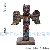 Ingenuity psychological sand table toy model doll box decoration religious mythology prototype National belief Eagle totem