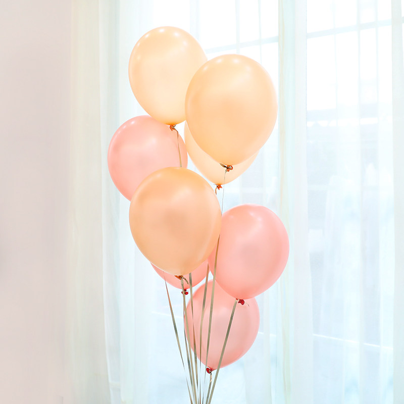 Champagne color balloon pearlescent balloon Wedding room decoration decoration Birthday party decoration Wedding decoration Balloon event