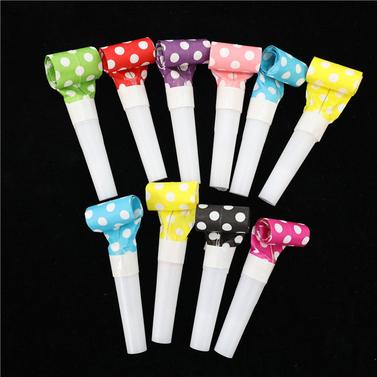 Birthday party supplies Party props Blow dragon whistle Blow roll Children's nostalgic toys Birthday dress-up props