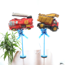Car theme table floating table decoration baby birthday arrangement boy children scene dress up party balloon