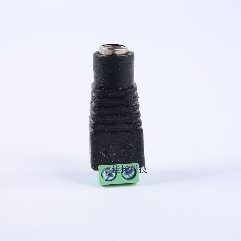 BNC connector green DC female power plug DC plug camera power head monitoring power plug
