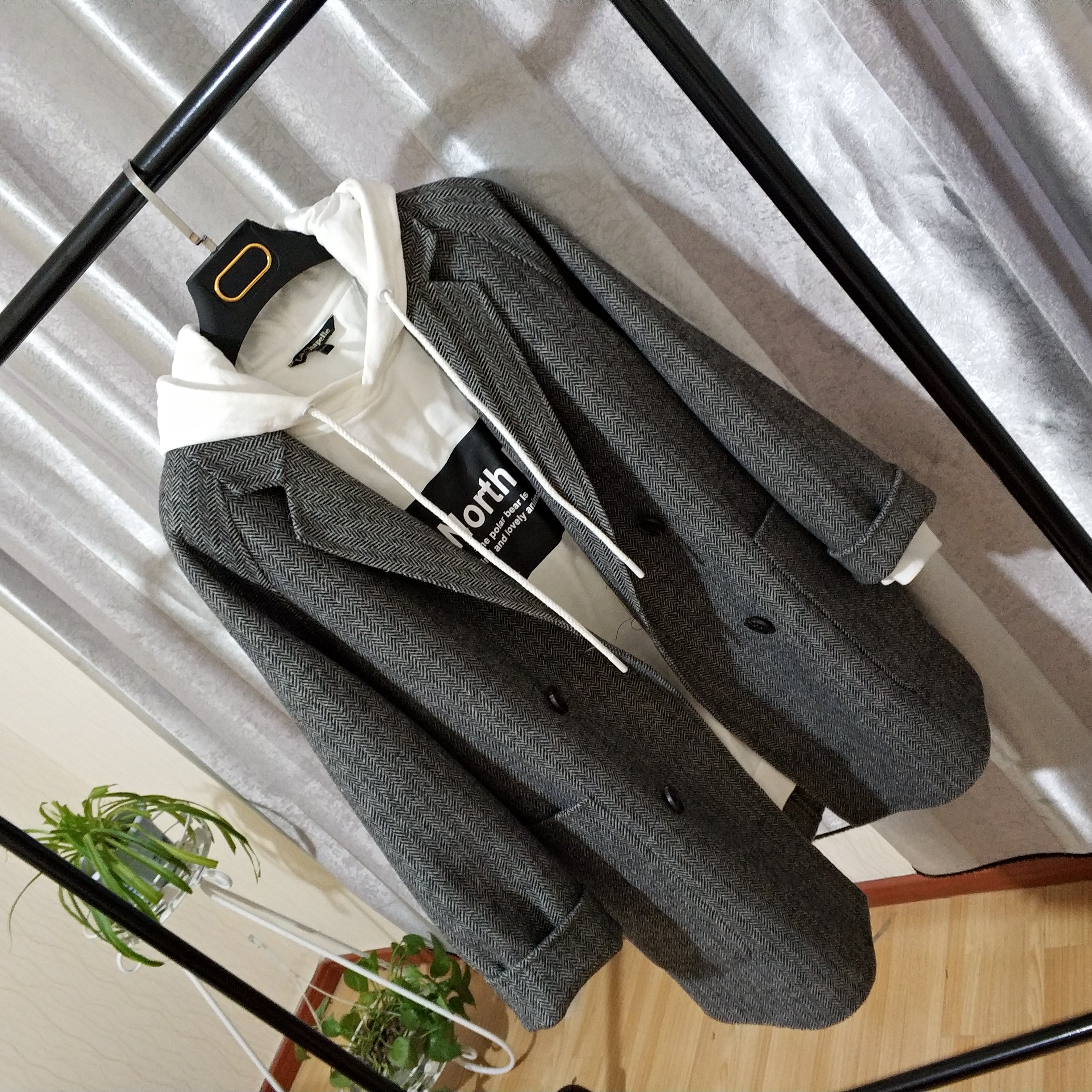 18 năm mùa đông Châu Âu trạm thẳng mỏng hai mặt cashmere áo khoác nữ Anh xương cá phù hợp với cổ áo ngắn áo khoác áo khoác dạ nữ hàn quốc