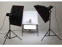 Golden Eagle 250W photography lamp flash studio set certificate photo Taobao small products still life shooting soft box