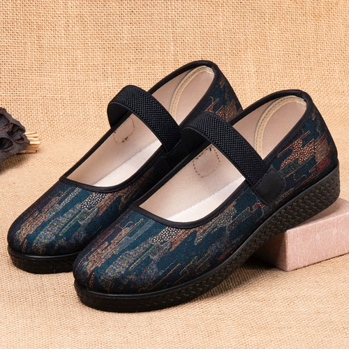 Слипоны, обувь, комфортные летние нескользящие туфли, мягкая подошва, для среднего возраста