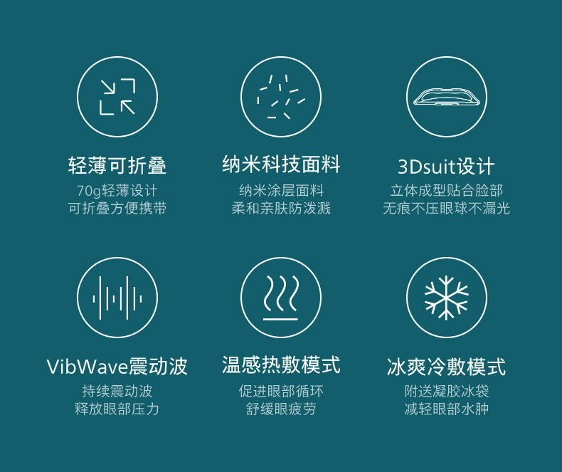 Philips/飞利浦 云感轻薄 眼部按摩仪 仅重70g 图4