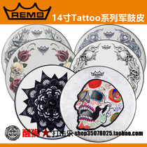 AWAKE LION PERCUSSION REMO SNARE DRUM SKIN 14 inch SNARE DRUM SKIN TATTOO Series TT-0814-AX