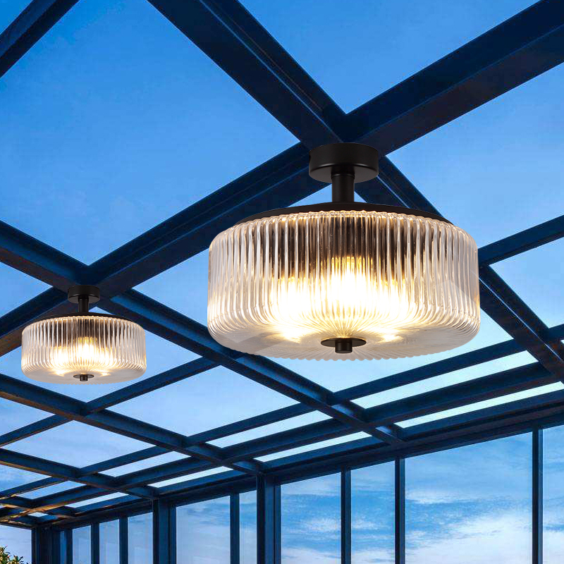 Glass Ceiling Lamp, Special Lamp for Art Sunrooms, Sun Shed, Gazebo, Outdoor Eaves, Terrace, Outdoor Balcony Ceiling Light
