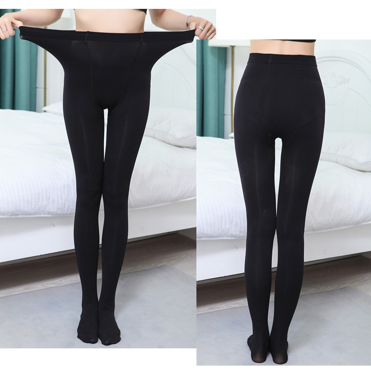 Mùa xuân và mùa thu cộng với phân bón XL quần lửng vớ dày chất béo chị M200 pounds cao eo chống móc xà cạp vớ cao cổ
