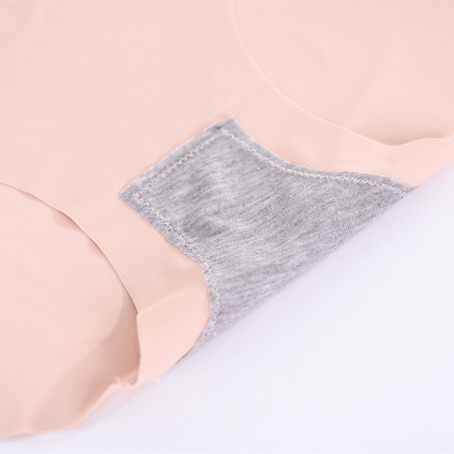 80Jin [Jin is equal to 0.5kg]-300Jin [Jin is equal to 0.5kg] Fat MM large version ice silk seamless one-piece panties for women plus fat plus size high waist mother 4 pieces