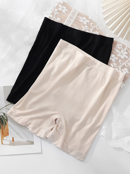 胖mm防走光内裤二合一大码安全裤夏季防磨腿平角200斤无痕缝打底