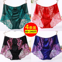 4 dress Modale Cotton crotch ladies big code underwear Fat mm200 catty High waist Sexy slip Thunderpants female