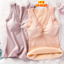 Gats up overweight Warm Vest Woman Plus Suede Thickened Underwear Women Fat mm200 Catty Bottoms Anti Cold Waistcoat Winter