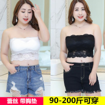 Lace wrap chest thin summer large size plaster fat mm200 kg sexy elastic non-slip anti-slip anti-light summer