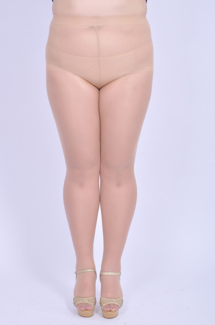 Cô gái béo mùa xuân và mùa hè cực lớn người phụ nữ béo béo mm cộng với phân XL vớ chống móc chân lụa bước chân quần tất nữ Hàn Quốc