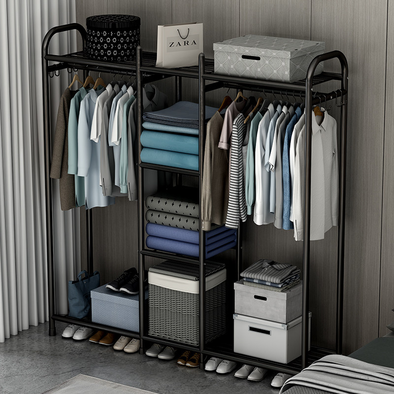 Simple Hood Rack Open Hanger Cabinet Ground Floor Bedroom Hanging Hanger Minima Modern Clothes Rack Landing Clothes Hanger