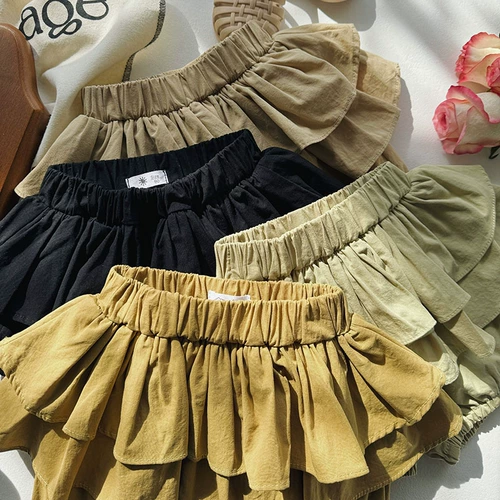 Хлопковая мини-юбка, шорты, детский фонарь, штаны, юбка, новая коллекция