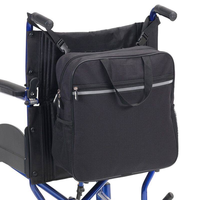 Electric hand-propelled wheelchair rear hanging bag sports wheelchair rear hanging shoulder bag collecting bag waterproof old age scooter bag accessories