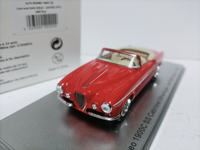 Kess 1 43 Alfa Romeo Sports Car Model 1900C Ss Ghia Aigle 1955 Red