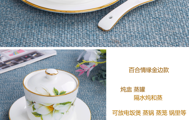Ceramic bird 's nest stew with cover household water enamel - lined Hong Kong style stew BaoCan steaming pot stewed bird' s nest dense eggs bowl