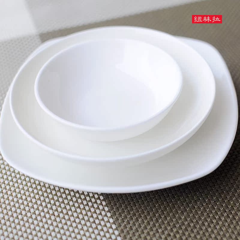 Pure flavor dish of cold dish plates dessert plate before eating soup bowl dish dish ipads porcelain plate of all kinds of small butterfly