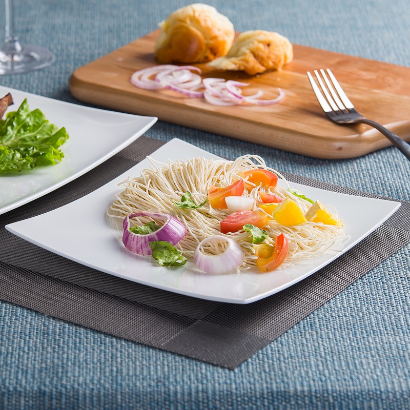 Square plate ipads porcelain white beefsteak dish dish plate shaped flat plates pasta ceramic plate