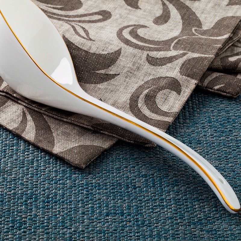 Paint the edge of jingdezhen ceramic spoon ladle ipads porcelain run small spoon to ultimately responds soup spoon stirring spoon size spoons
