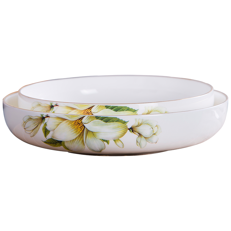New Lin pull plate creative up phnom penh nest dish deep ipads porcelain dish plate round dish soup plate FanPan home plate