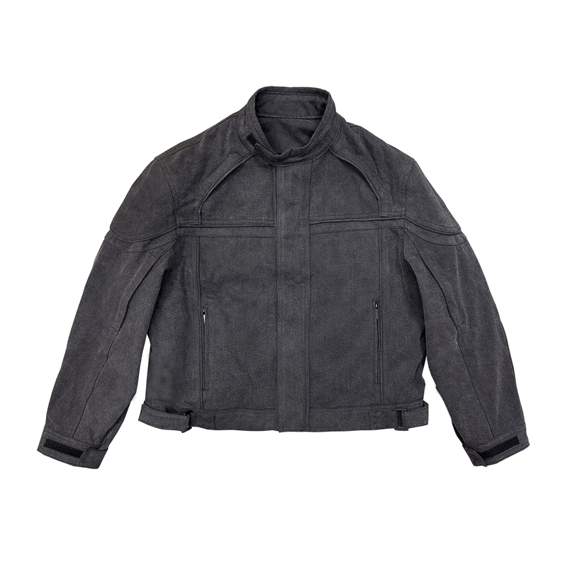 Trendmaybe "Biker" Casual Cycling Two-Way Short Adjustable Silhouette Motorcycle Jacket