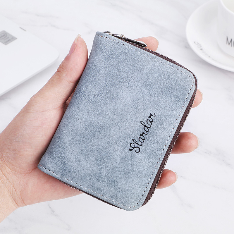 Slardar Men's Card Pack Anti-magnetic Small Vertical Card Driver License Chain One Bag Tide