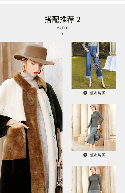 Áo khoác lông camilla nữ mid-length 2019 mới mùa đông áo khoác lông ấm áp - Faux Fur