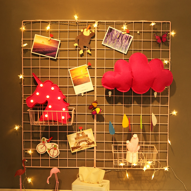 Red Iron Art Mesh Frame Photo Frame Background Wall Frame Postcard Decoration Frame